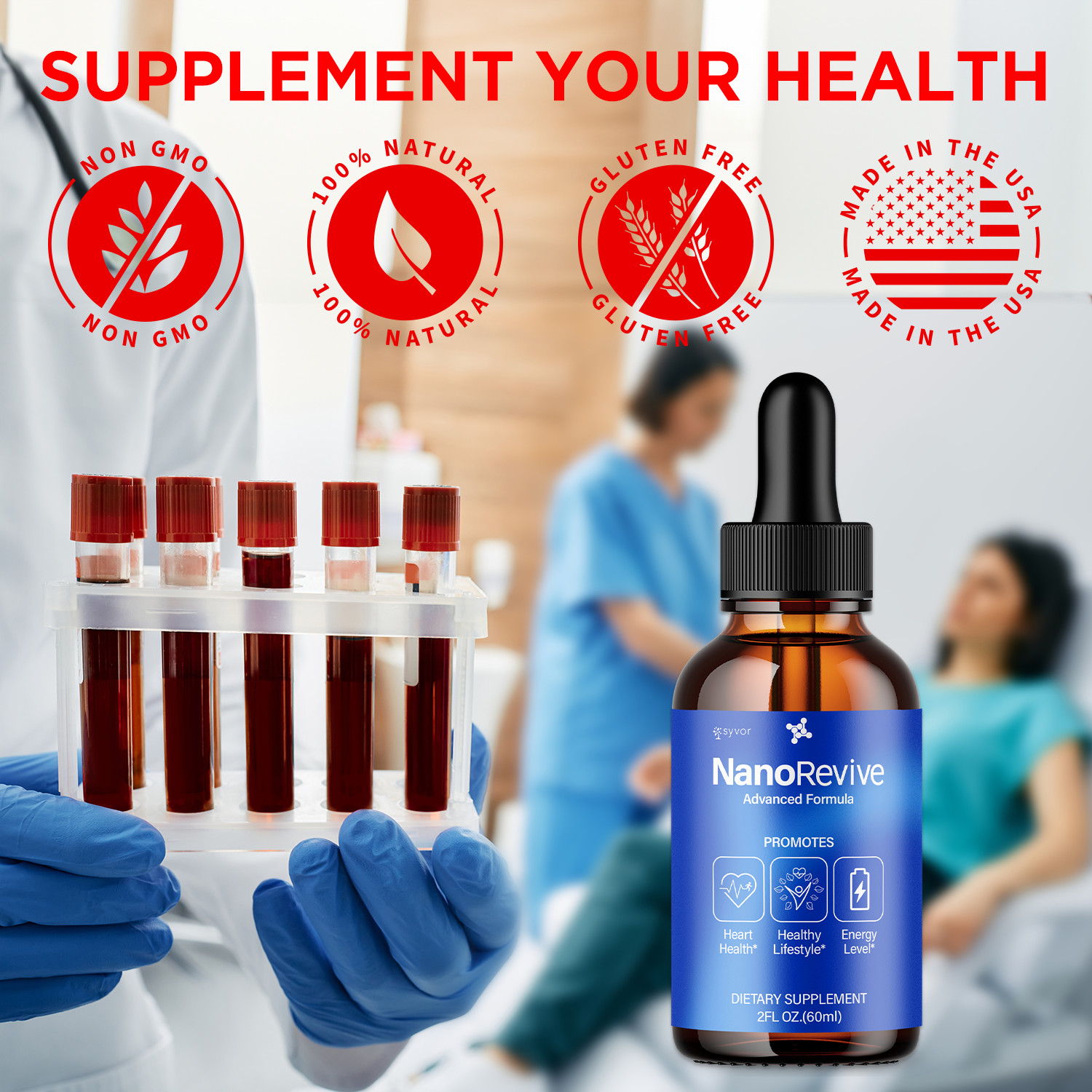 (3 Pack) Nano Revive Ear Drops – For Tinnitus Supports, Ear Relief & Comfort