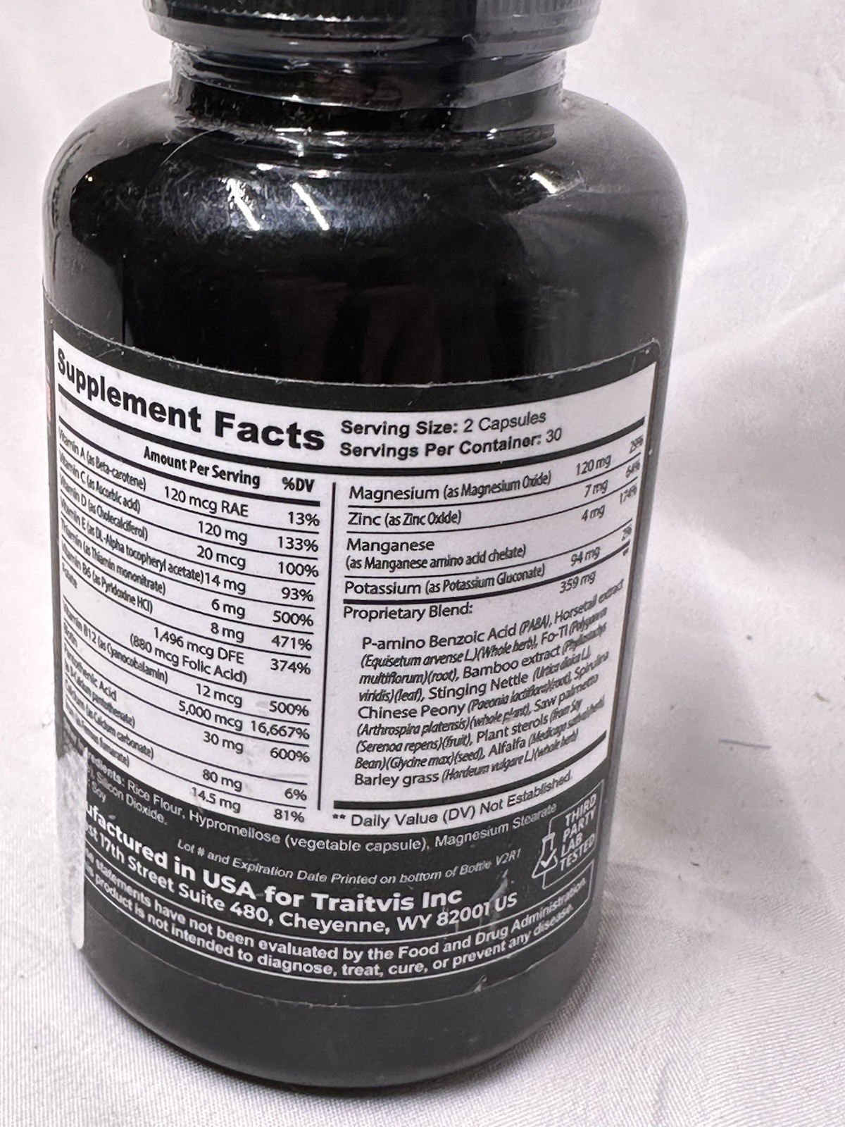Raw Science Hair Growth Support Formula Saw Palmetto 700 mg