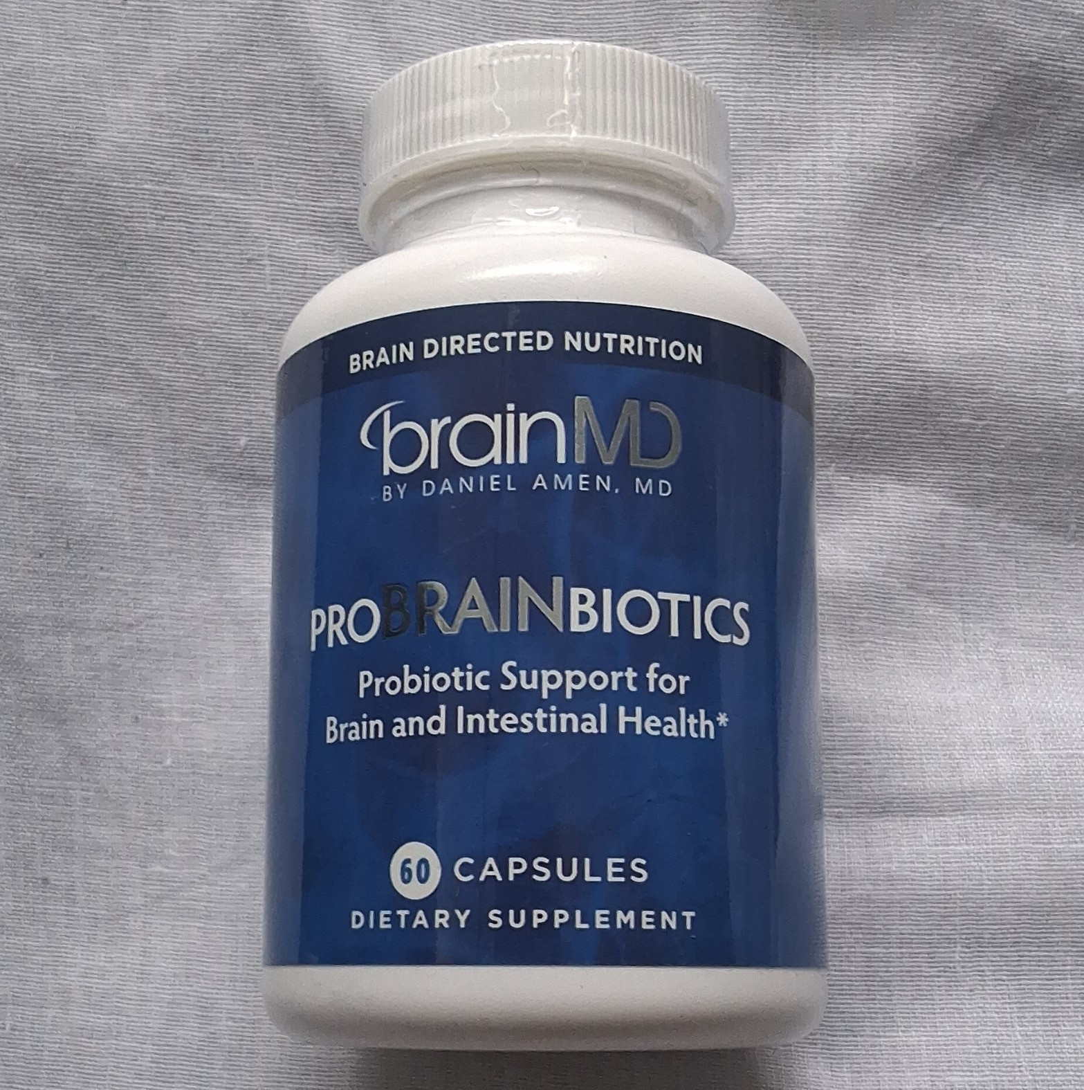 brainMD ProBRAINbiotics Probiotic Digestive Support Gluten Free 60 Capsules