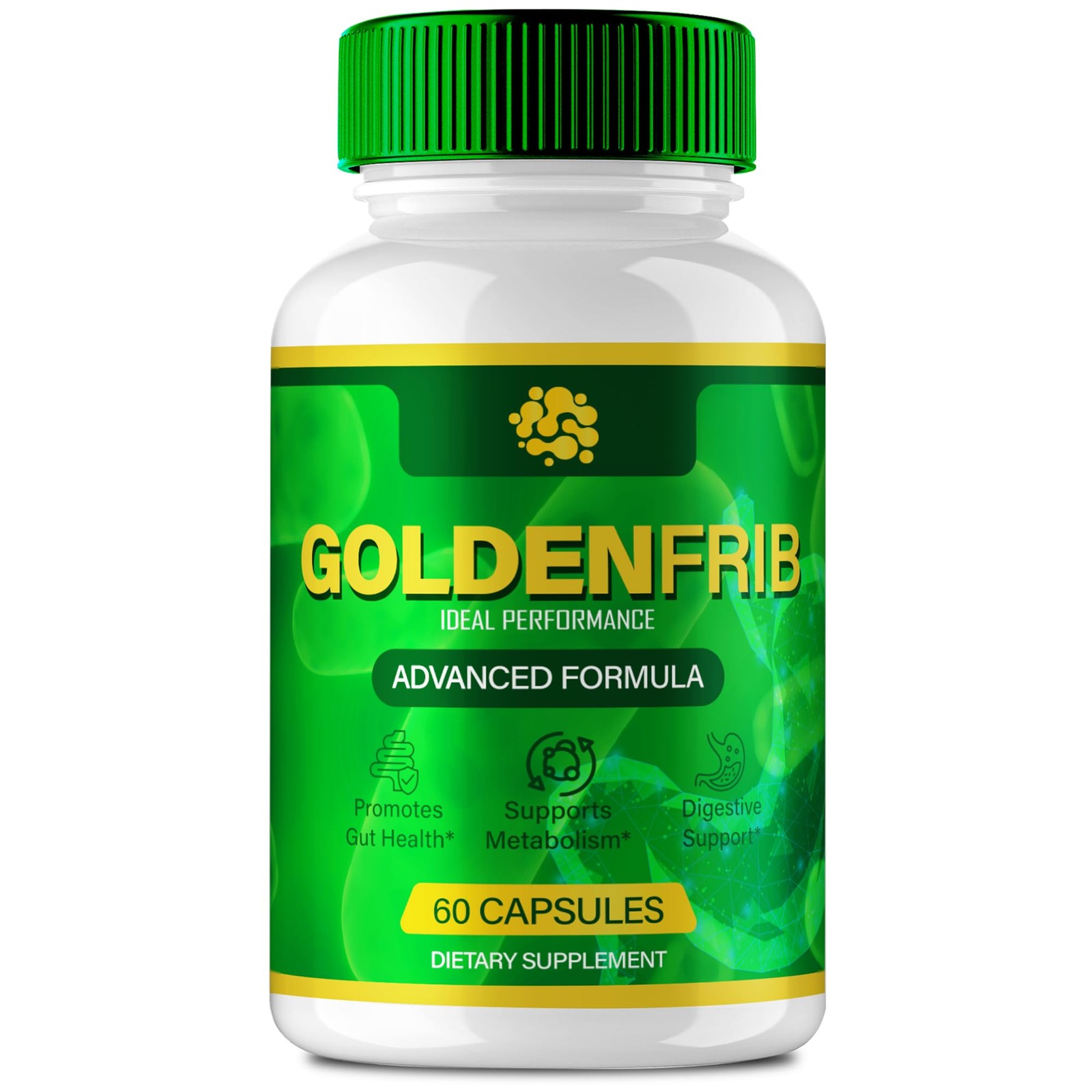 GoldenFrib Golden Frib Digestive Health Constipation Supplement – 60 Capsules