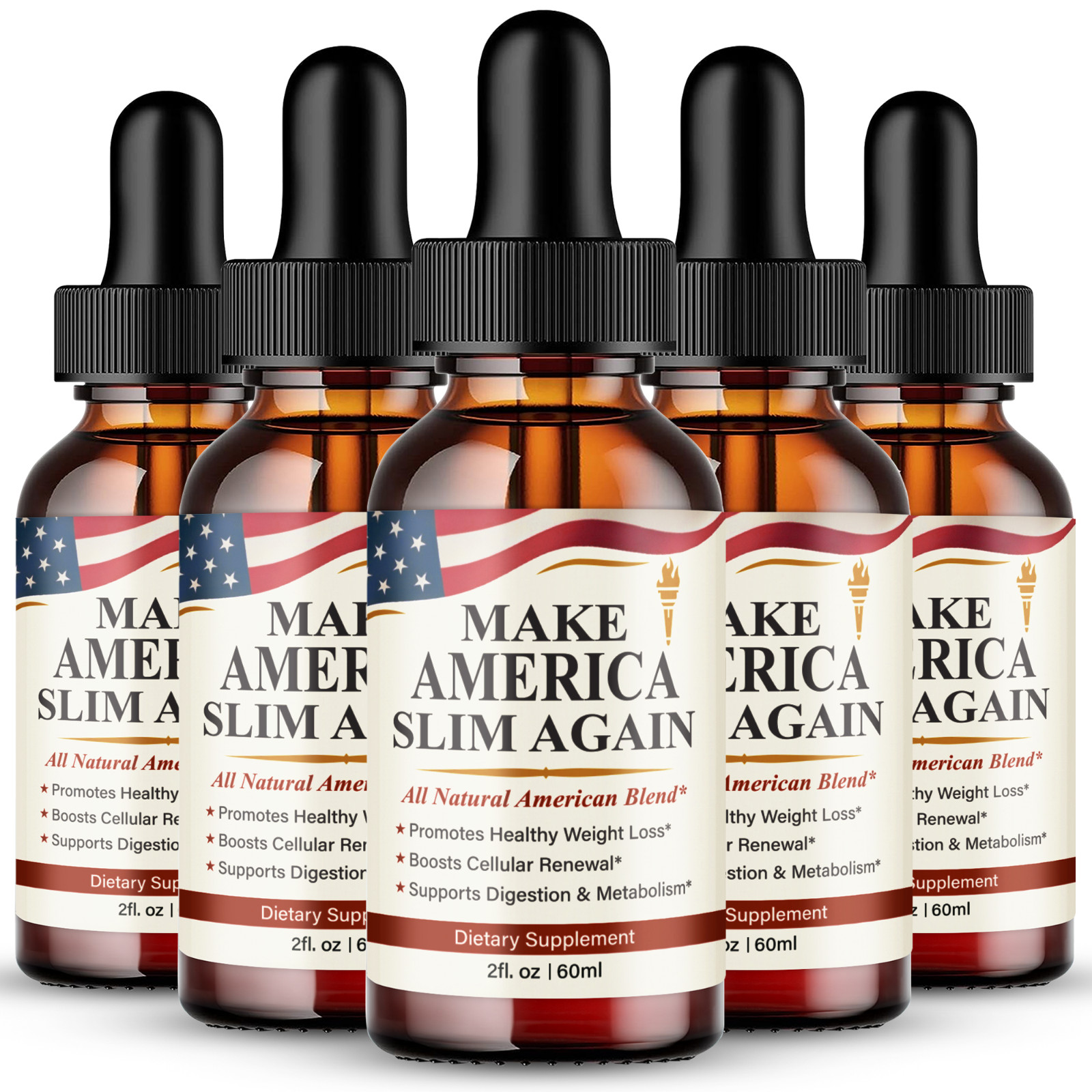 Make America Slim Again Drops, Official MakeAmerica SlimAgain (5 Pack)
