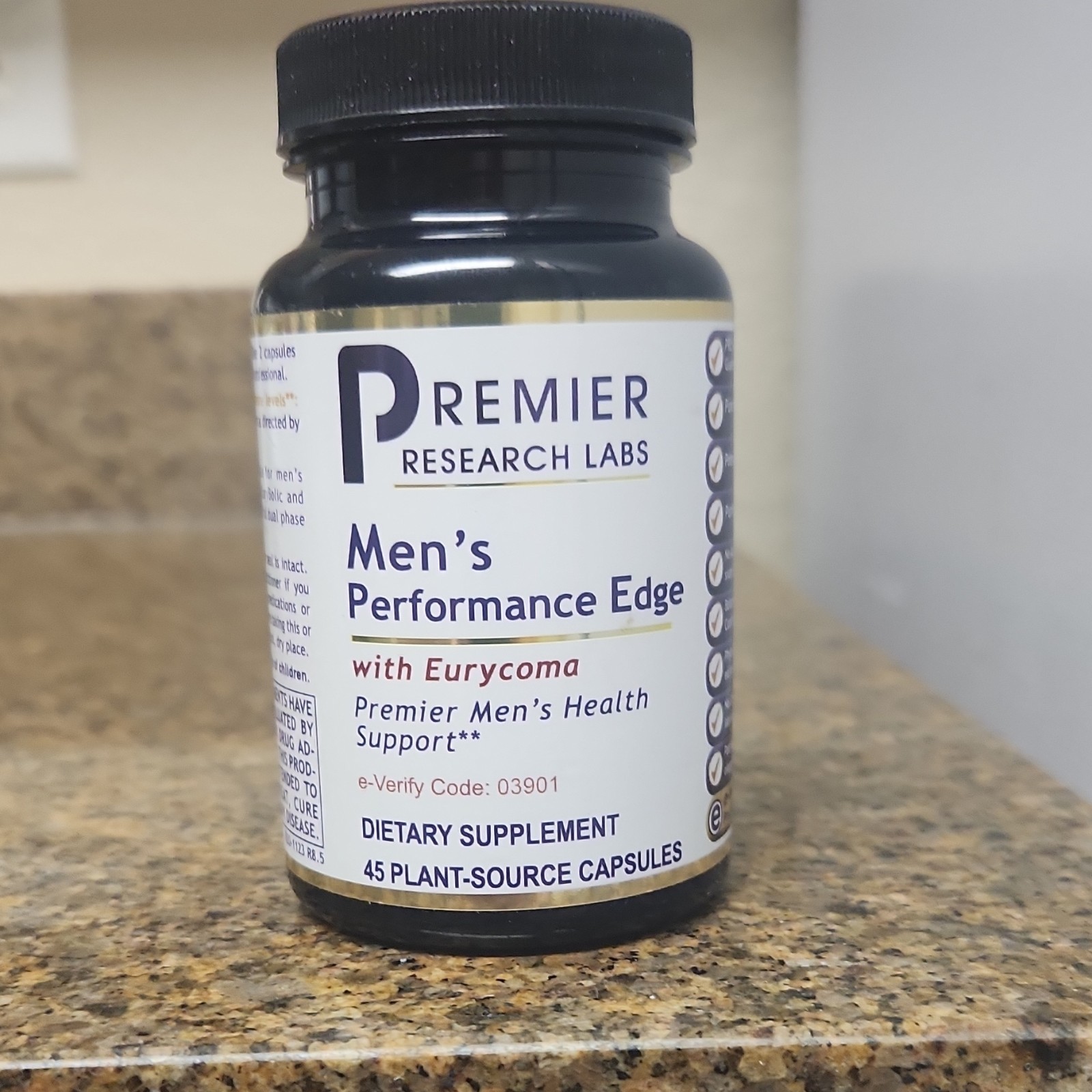 Premier Research Labs Men’s Performance Edge Cordyceps Maca Vegan 45 Capsules