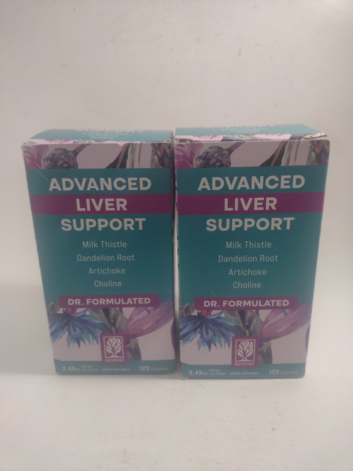 NATURTREU Vegan Liver Cleanse Detox & Repair (120 Days Supply) High-Potency 2pk