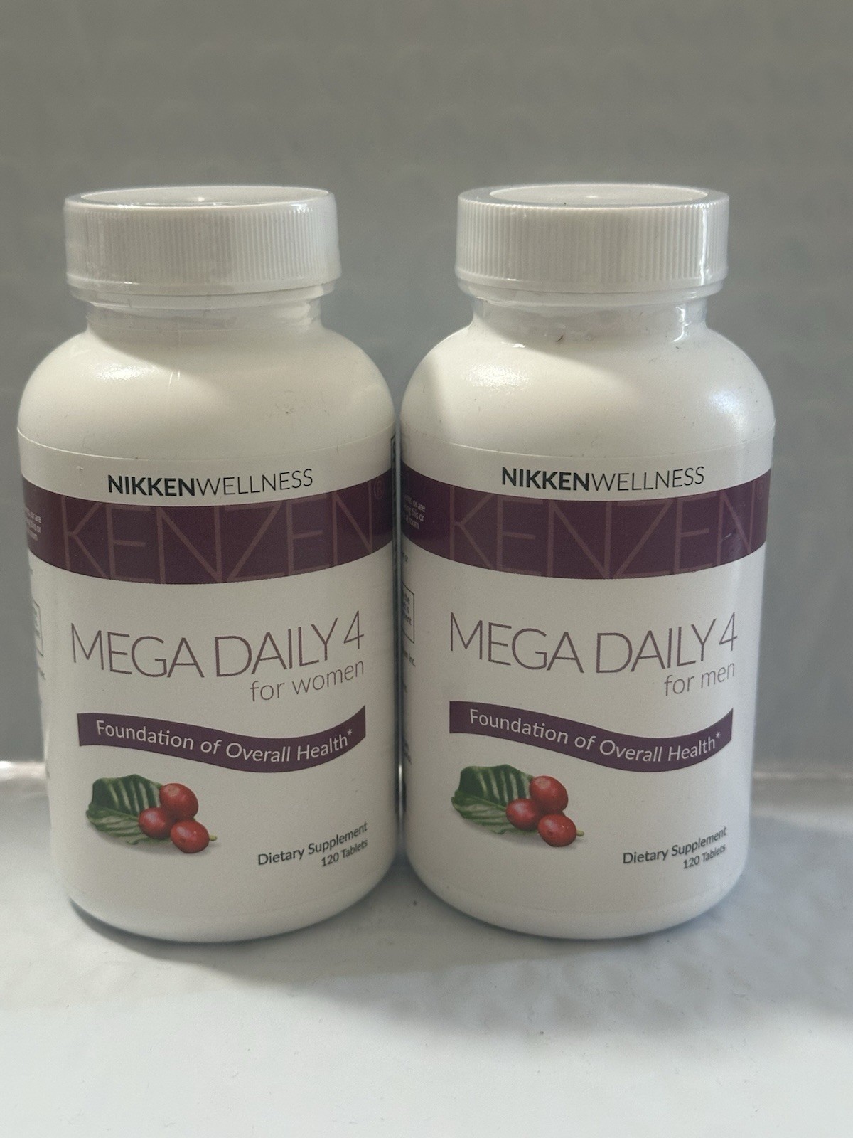 NIKKEN Kenzen Mega Daily 4 Women/ Men 120 tablets Each ( 2 Pack) Sealed