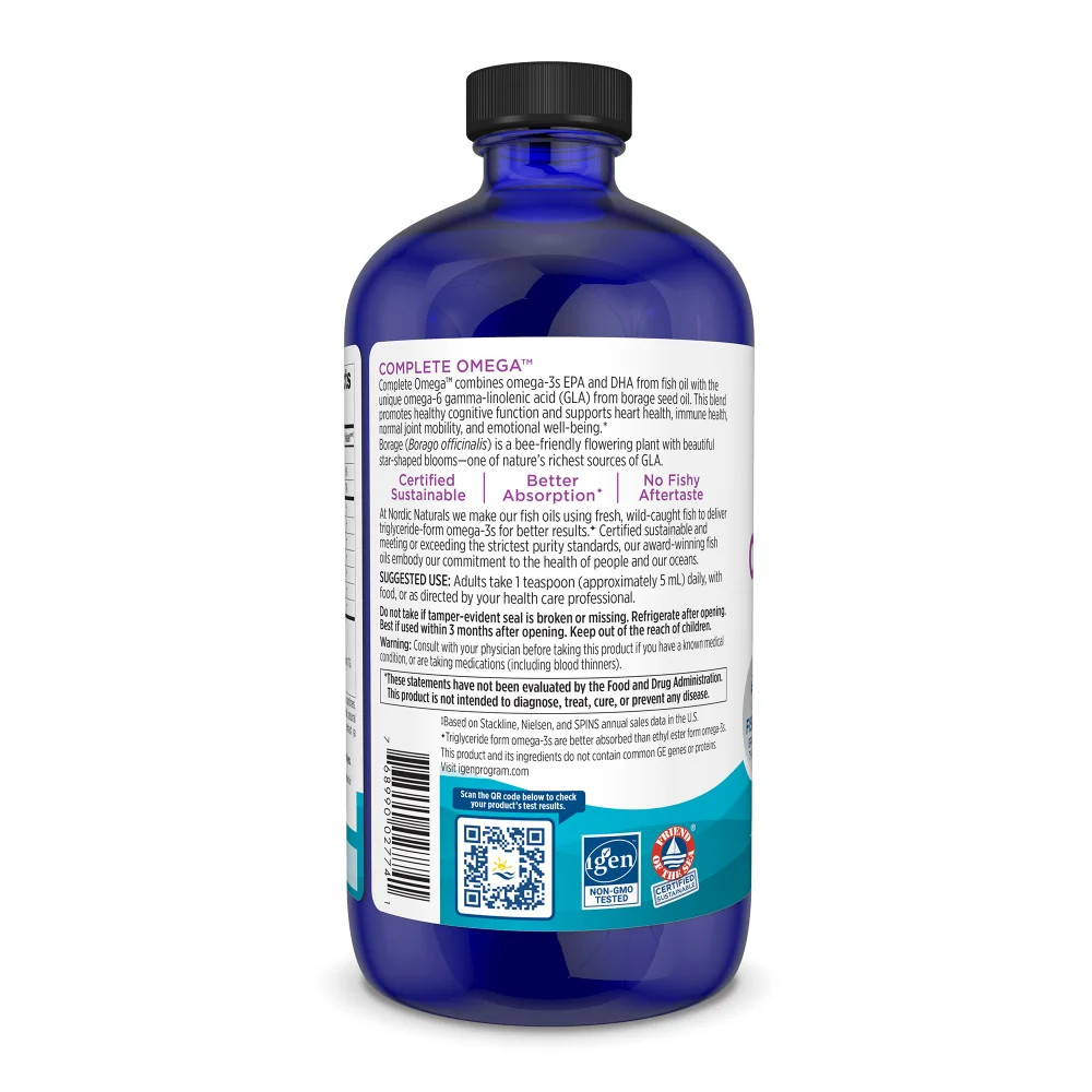 Nordic Naturals Complete Omega – Supports Healthy Skin, Joints, and Cognition