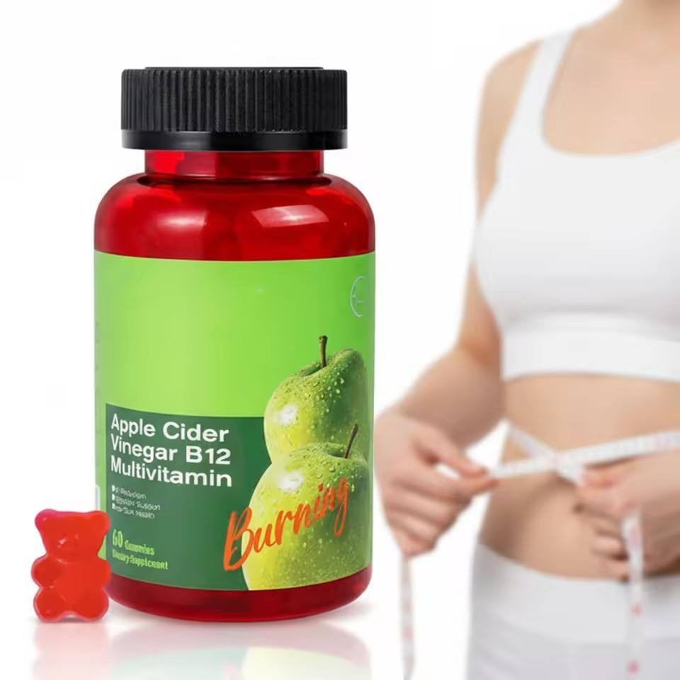 2 Pack Apple Cider Vinegar Gummies with Vitamin B12 120 Count 60 Day Supply