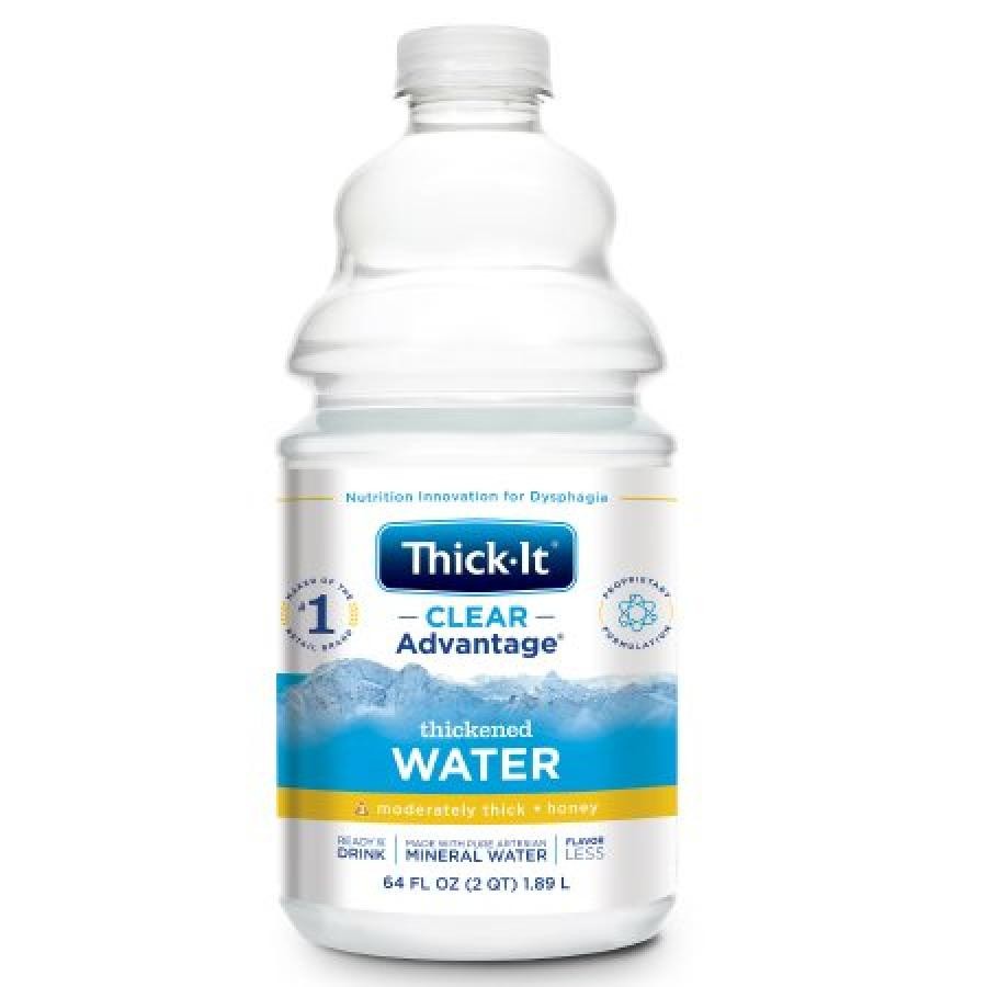 Thick-It Advantage Thickened Water Unflavored Honey Consistency 64 oz Bottle 1