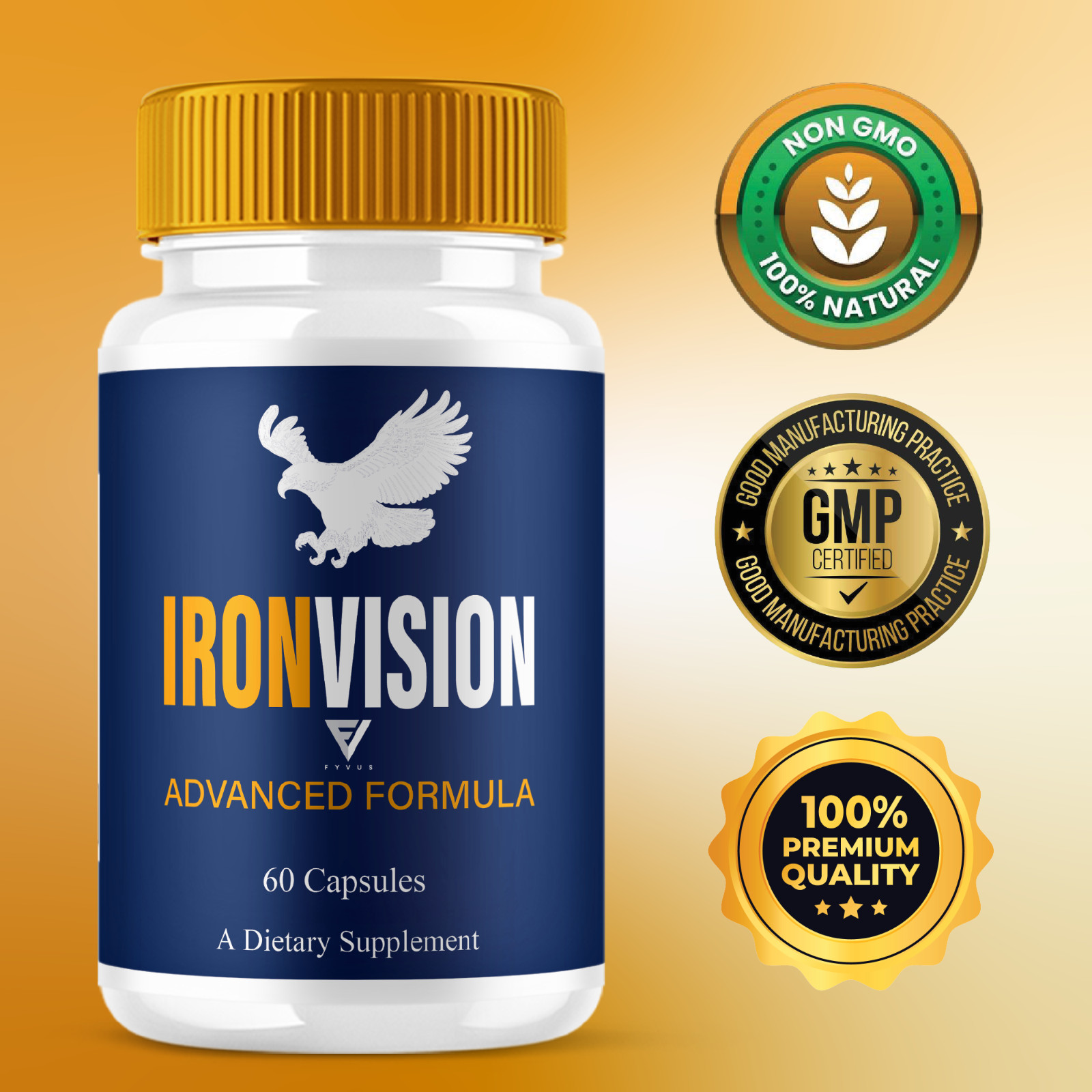 (5 Pack) Iron Vision Capsules, IronVision Advanced Vision Support (300 Capsules)
