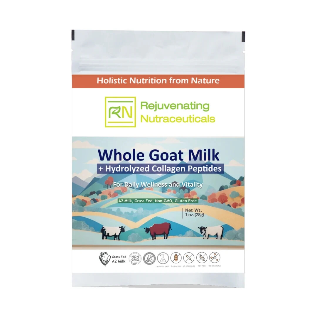[5 PACK] Grass-Fed Collagen + Whole Goat Milk Pouch *15g Protein* A2 MILK