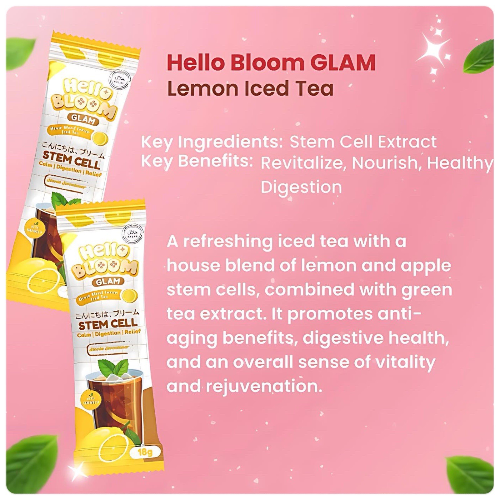 Hello Bloom Glam House Blend Lemon Iced Tea by Kiray Celis