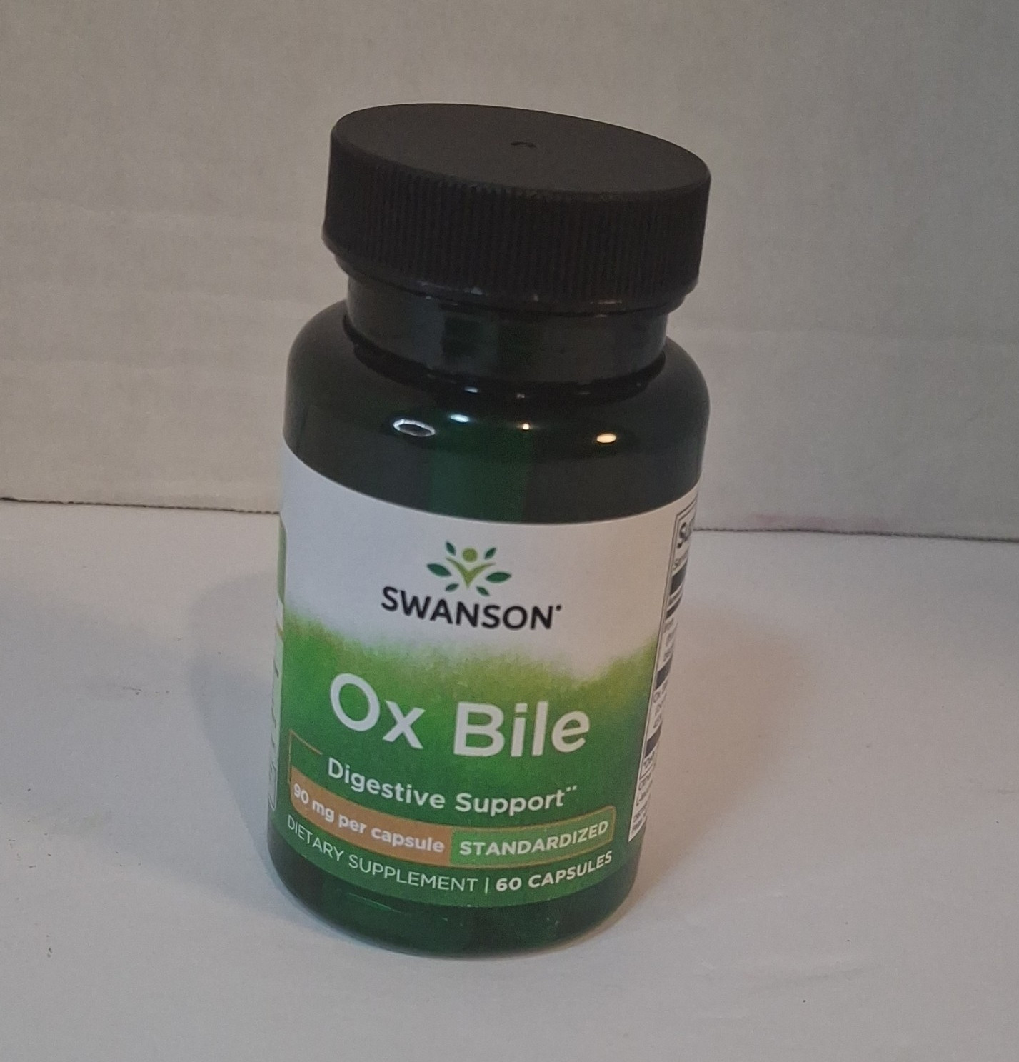Swanson Digestive Support Ox Bile 90 mg Standardized Capsules 60 Count