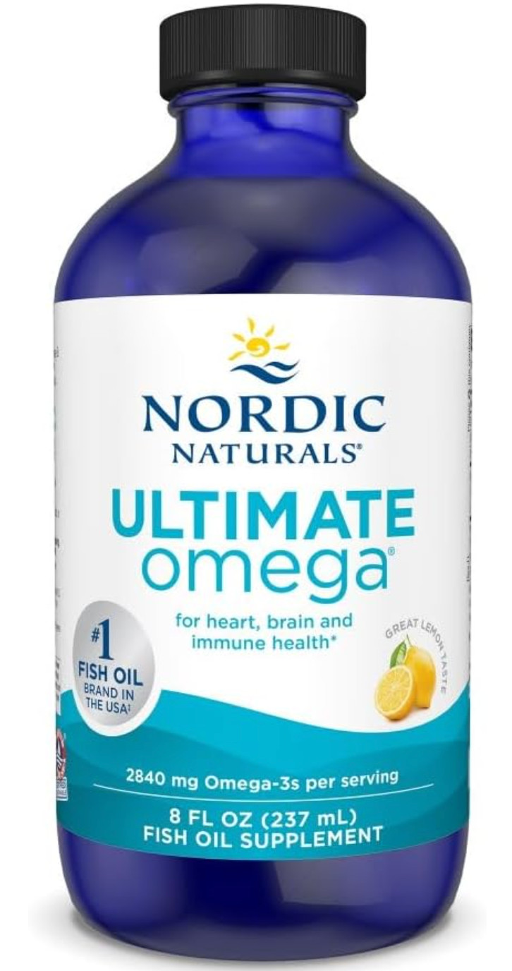 Nordic Naturals – Ultimate Omega Liquid – Lemon Omega 3 Fish Oil – 8 Oz
