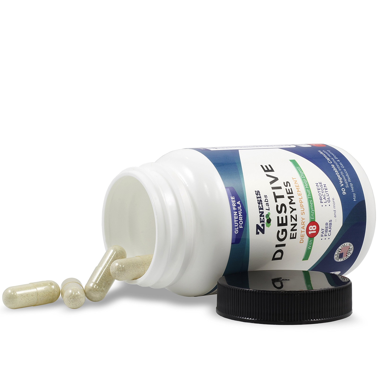Digestive Enzymes – Amylase, Bromelain, Protease, Lipase & 14 Others – 90