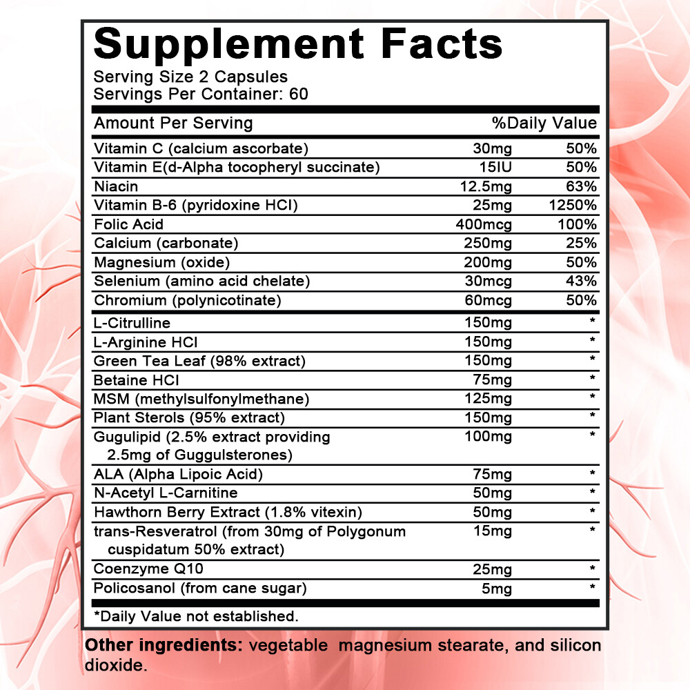 Heart Health and Artery Cleanse & Protect, Cholesterol Balancing Supplement