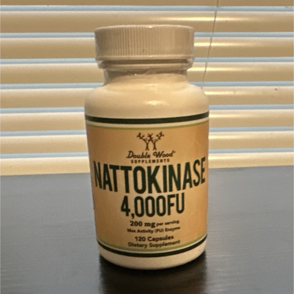 Double Wood Supplements Nattokinase 200mg 120 Capsules Non-GMO Gluten Free