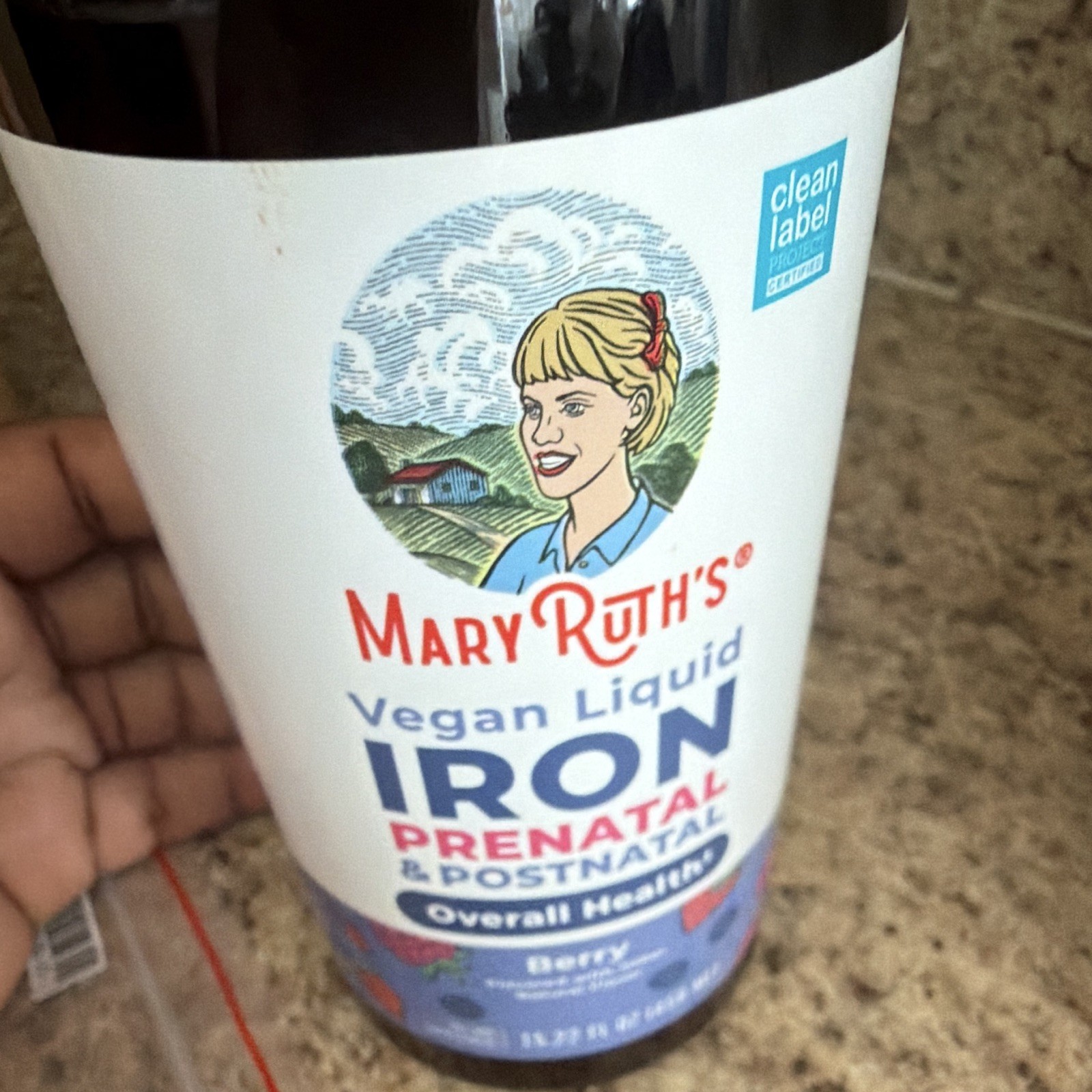 MaryRuth’s Vegan Liquid Iron Prenatal & Postnatal Supplement, Berry 11.27 fl oz