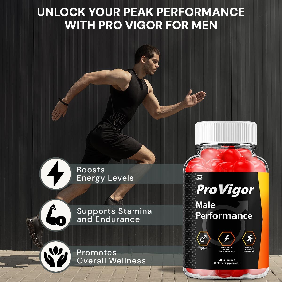 (5 Pack) Pro Vigor Gummies for Men – ProVigor Male Gummy All-Natural Supplement