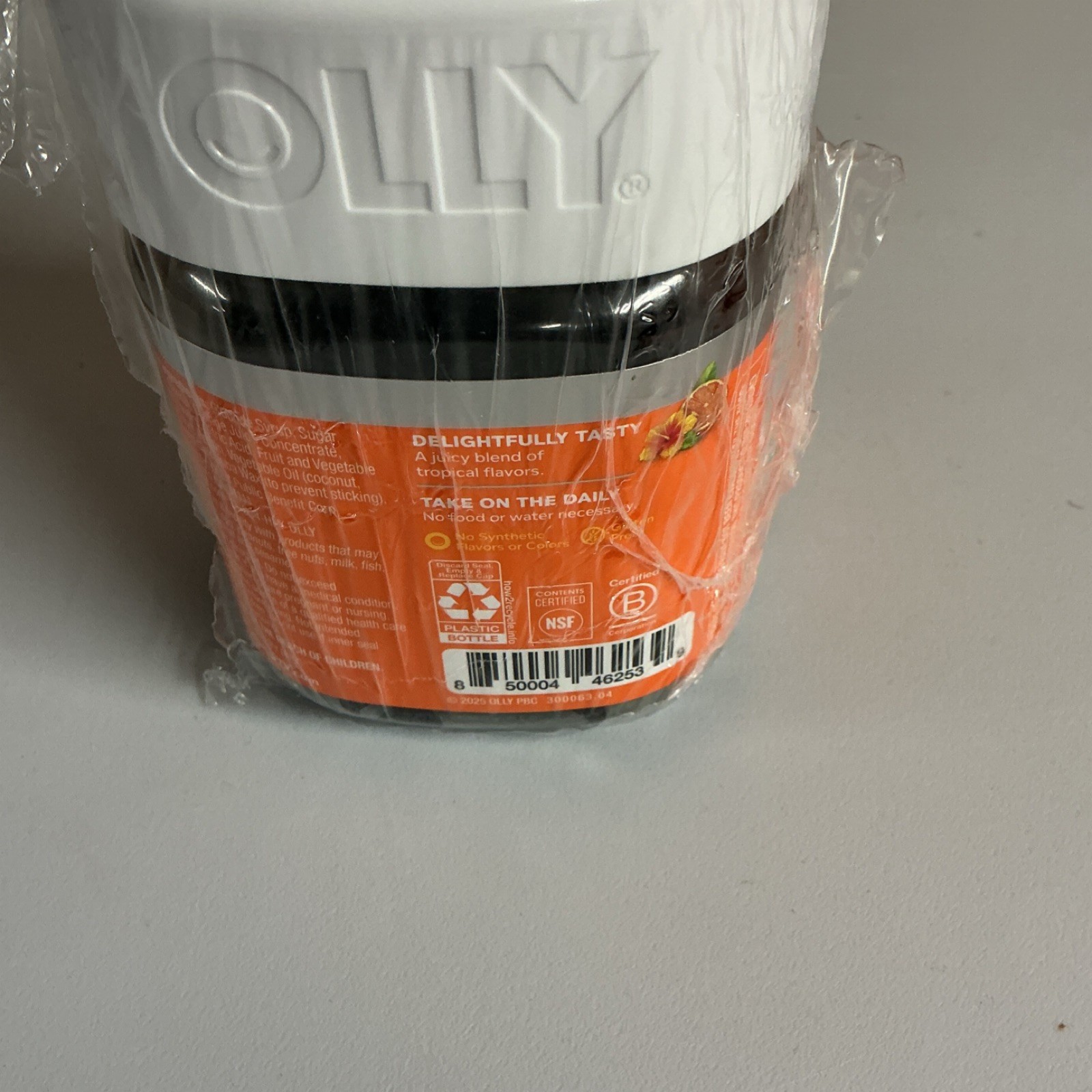 OLLY Heavenly Hair Gummies Keratin Biotin Zinc Tropical Flavor 60 Count