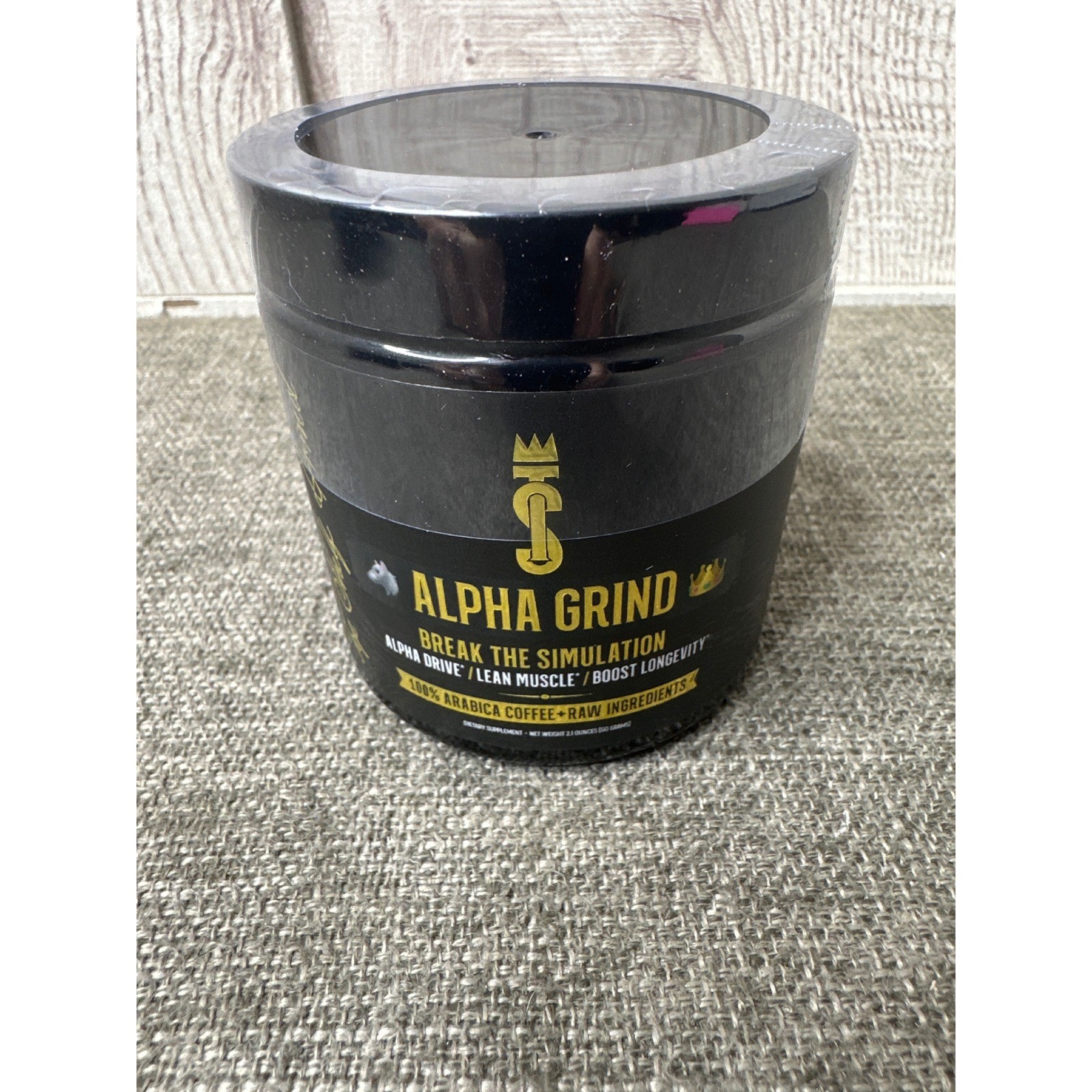 Top Shelf Grind Alpha Grind Coffee Focus Supplement 2.1oz New Sealed 09/2027