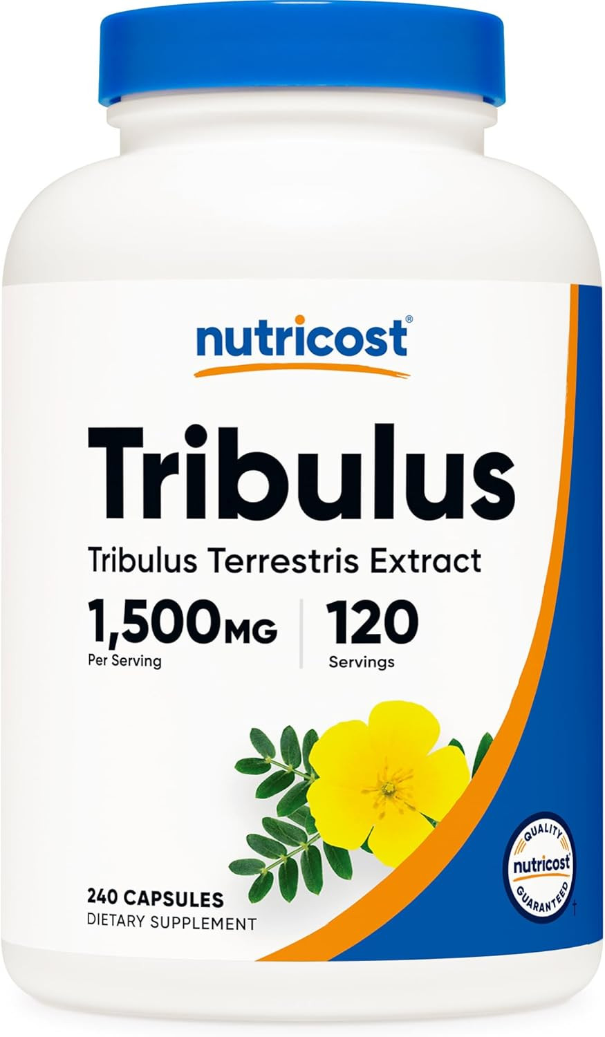 Tribulus Terrestris Extract 1500Mg, 120 Capsules – 60 Servings (750Mg per Cap),