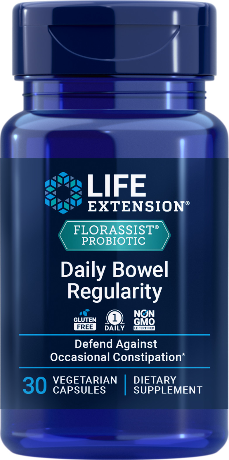 Life Extension FLORASSIST® Daily Bowel Regularity 30-VegCaps( EXP 12/2026)