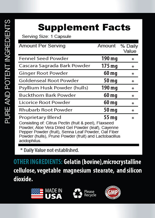 cleanse detox – COLON CLEANSE COMPLEX – super colon cleanse – 3 Bot 270 Capsules