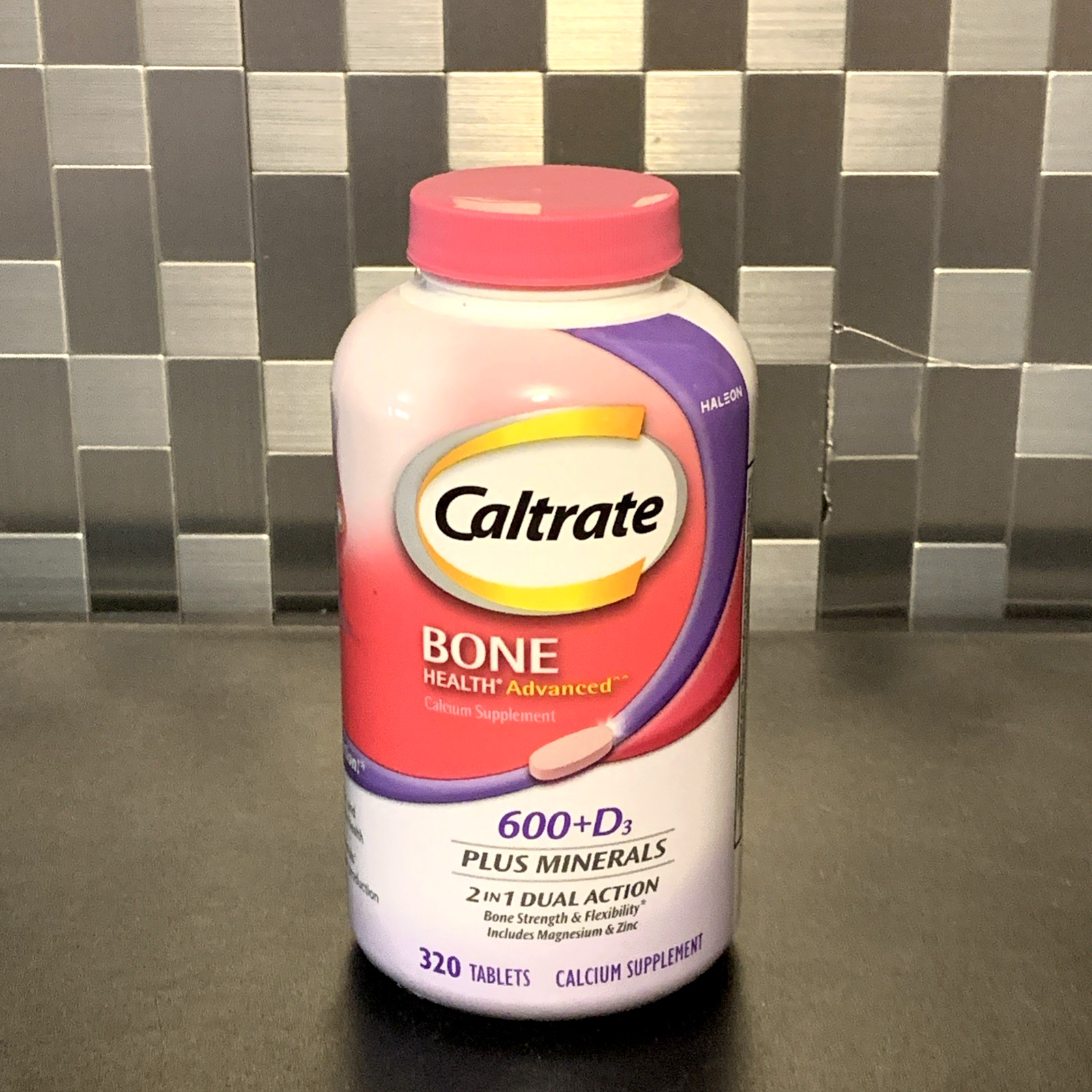 Caltrate Calcium 600+D3 Plus Minerals 320 Tablets Exp 12/27