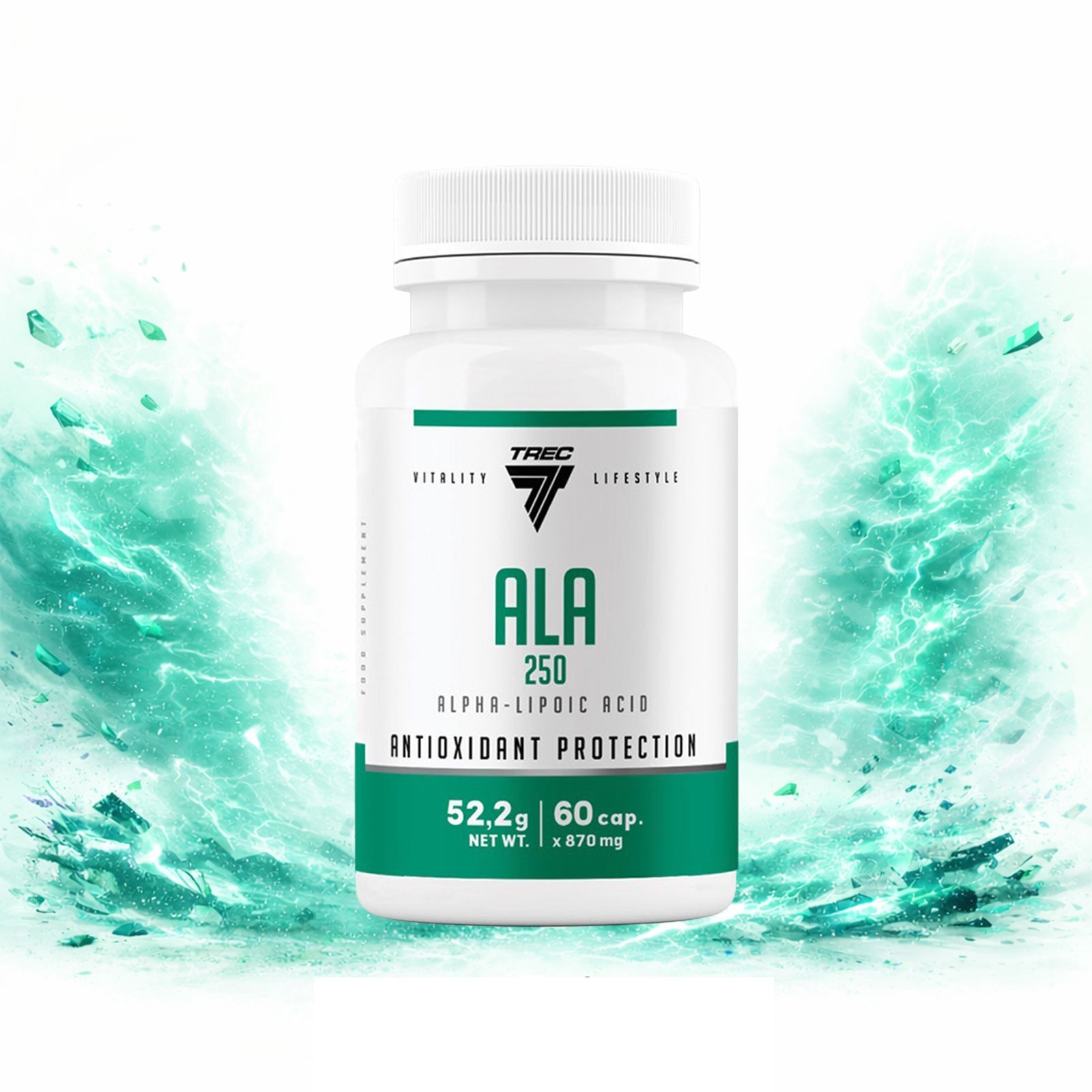 ALA 250 – TREC – 60-120 Capules – energy metabolism,supports energy production