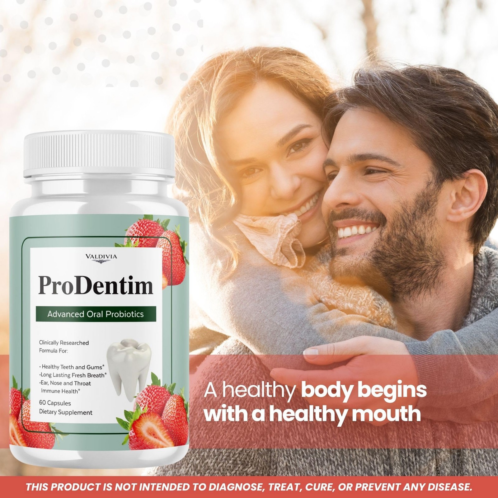 ProDentim Oral Health Probiotic Supplement Capsules Gums Teeth 5 Pack 300Ct