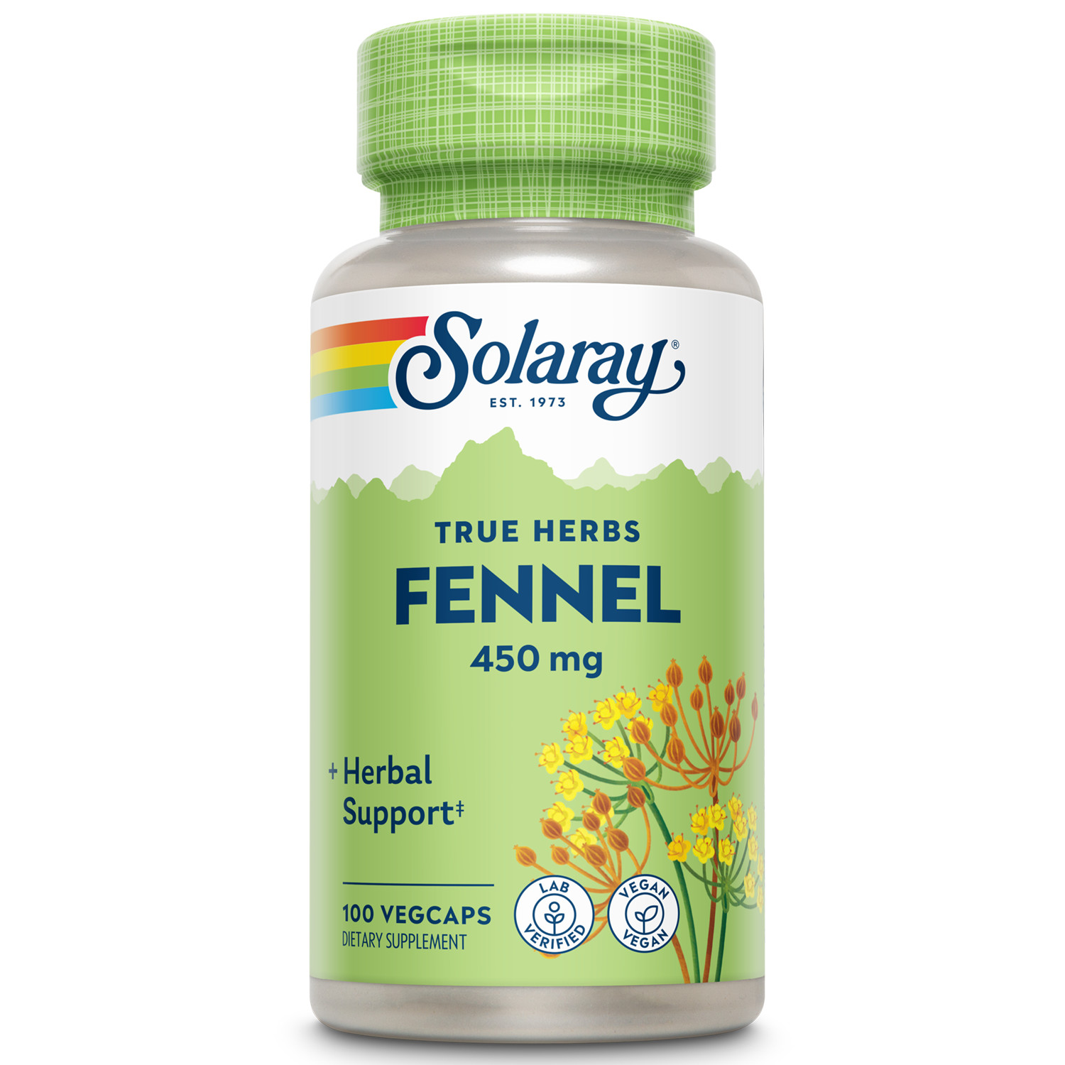 Solaray Fennel Seed 450mg | 100 VegCaps
