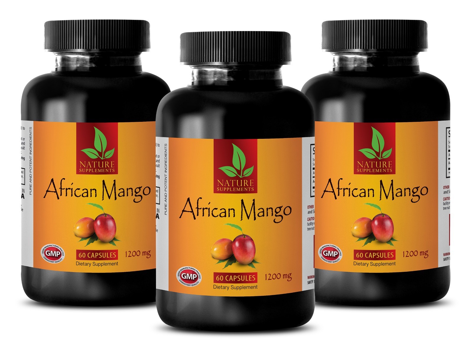 AFRICAN MANGO With Grapefruit Powder – Fat Burner – Weight Loss Fiber -3 Bottles