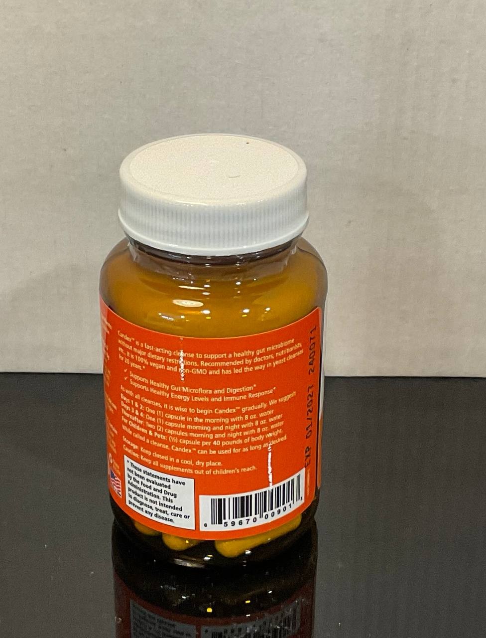 Pure Essence Candex Yeast Cleanse Enzyme Supplement 40 Veg-Caps EXP 01/2027
