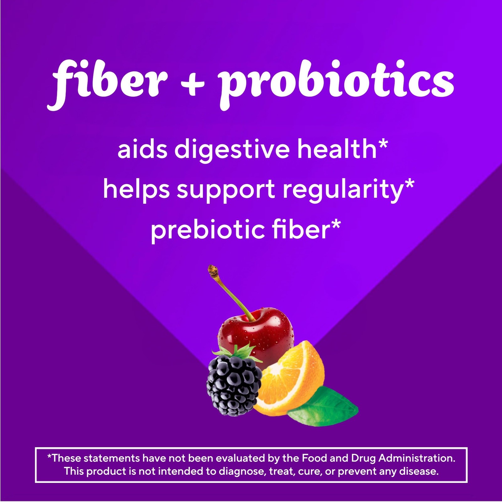Vitafusion Fiber Well Probiotics Gummies For Adults 3G Fiber Per Serving For