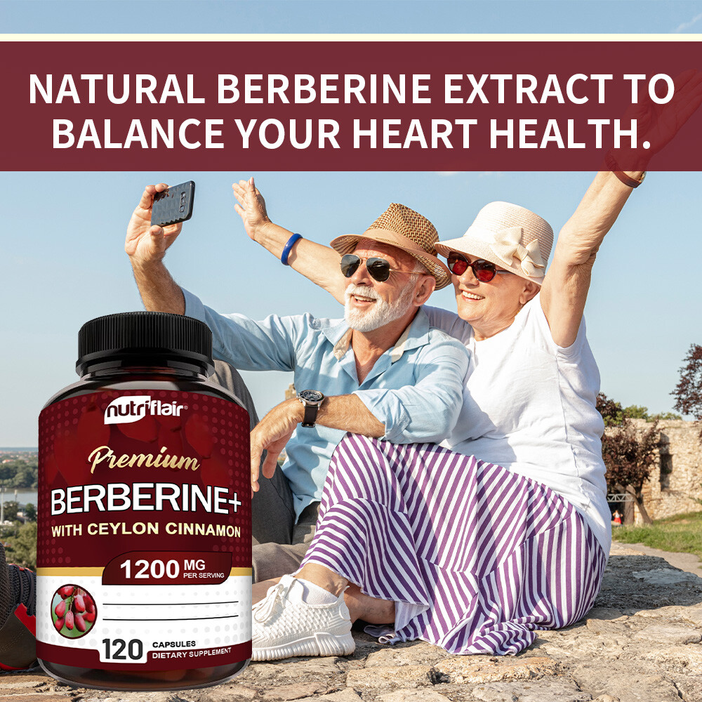 Premium Berberine + Ceylon Cinnamon 120 Capsules – Balanced Digestive Health