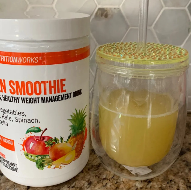 NutritionWorks®10 Day Green Smoothie Drink Mix Cleanse & Detox Tropical Mango