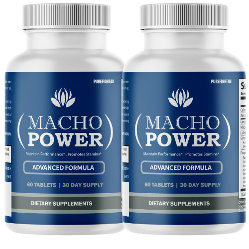 Macho Power Male Maximum Performance Advanced Formula Tablet- Two (2) Bottles