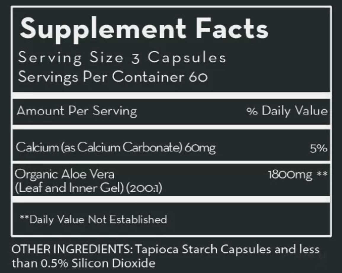 Desert Harvest Super Strength Aloe Vera 180 Vegi Capsules. AUTHENTIC. Exp. 10/29