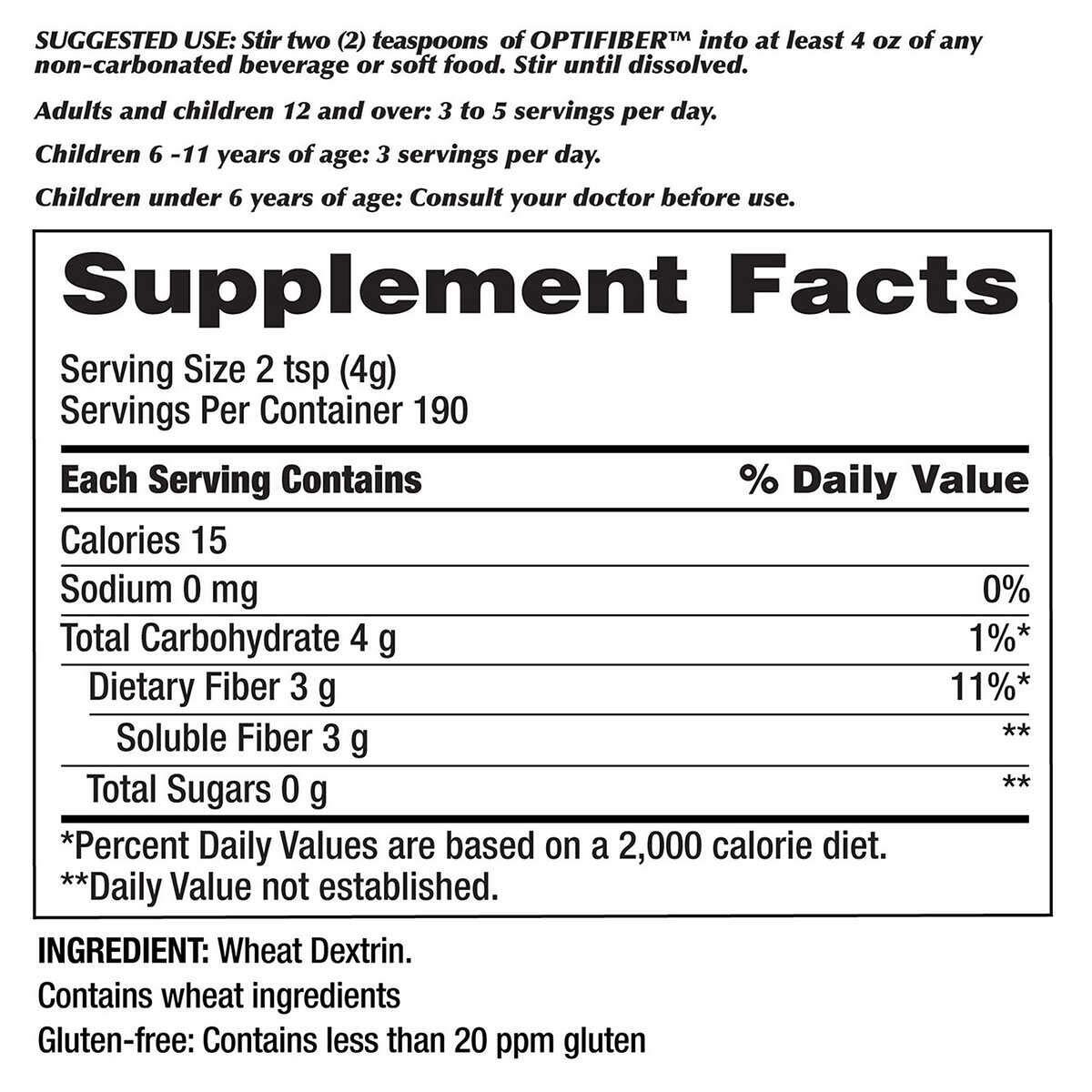 Kirkland Signature OPTIFIBER, 2Pack (25.6 Ounces)
