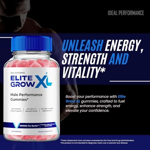 EliteGrowXL Elite Grow XL Gummies Male Supplement – 300 Gummies (5 Pack)