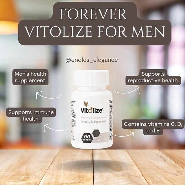 2 botles Forever Vitolize formula for men (60 softgels each) KOSHER/ HALAL