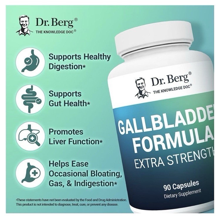 Dr. Berg Gallbladder Formula Ox Bile Digestive Enzymes 90 Veg Caps