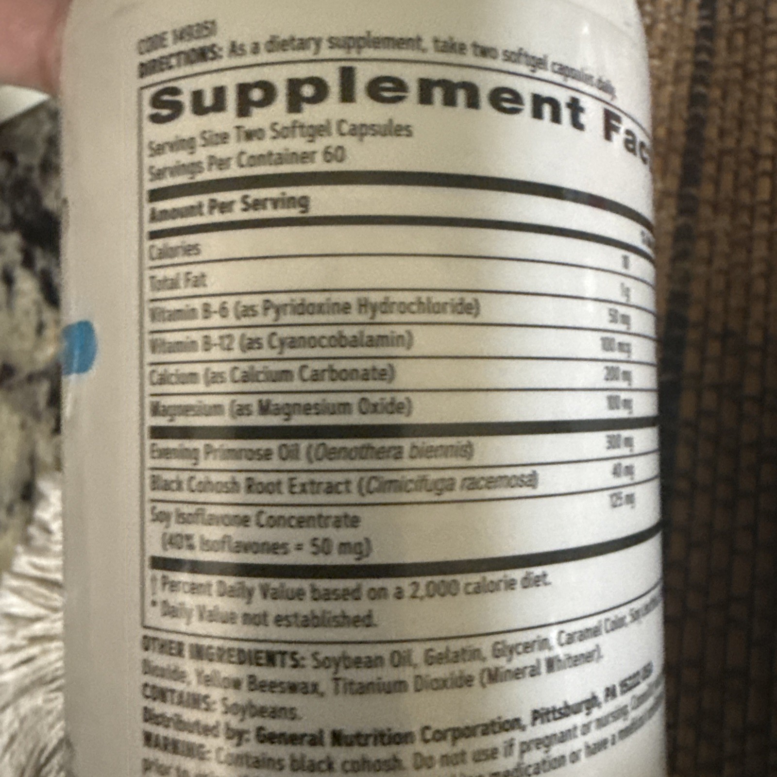 GNC Women’s Phytoestrogen Formula Menopause Support 120ct Softgel **2PACK**