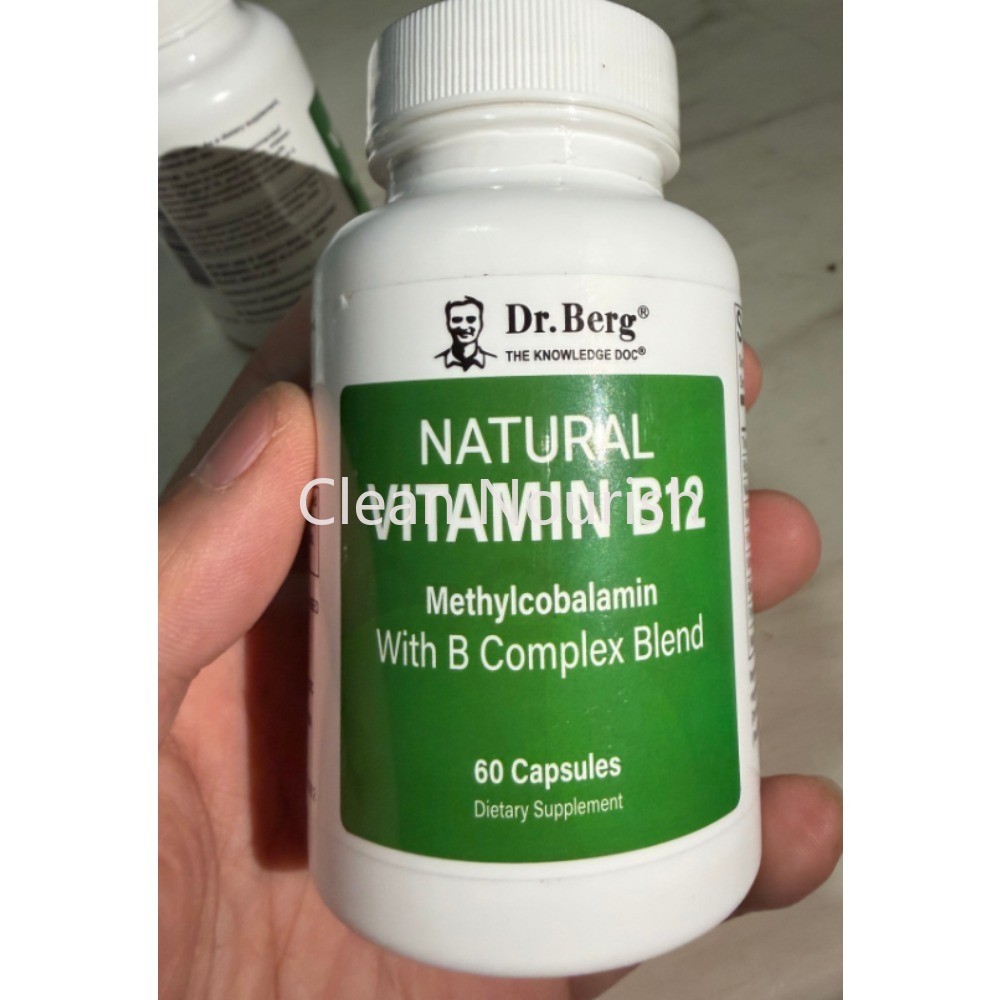 Natural Vitamin B12，with B complex and Magnesium -1000 mcg of Methylcobalamin