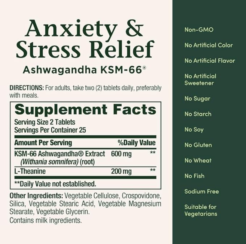 Pastillas Para La Ansiedad Calmante Para Los Nervios, Adaptógenos – Antiestrés