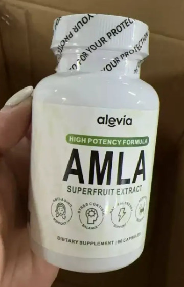 Alevia Organic Amla Capsules 1000mg Indian Gooseberry Antioxidant (1 Pack)