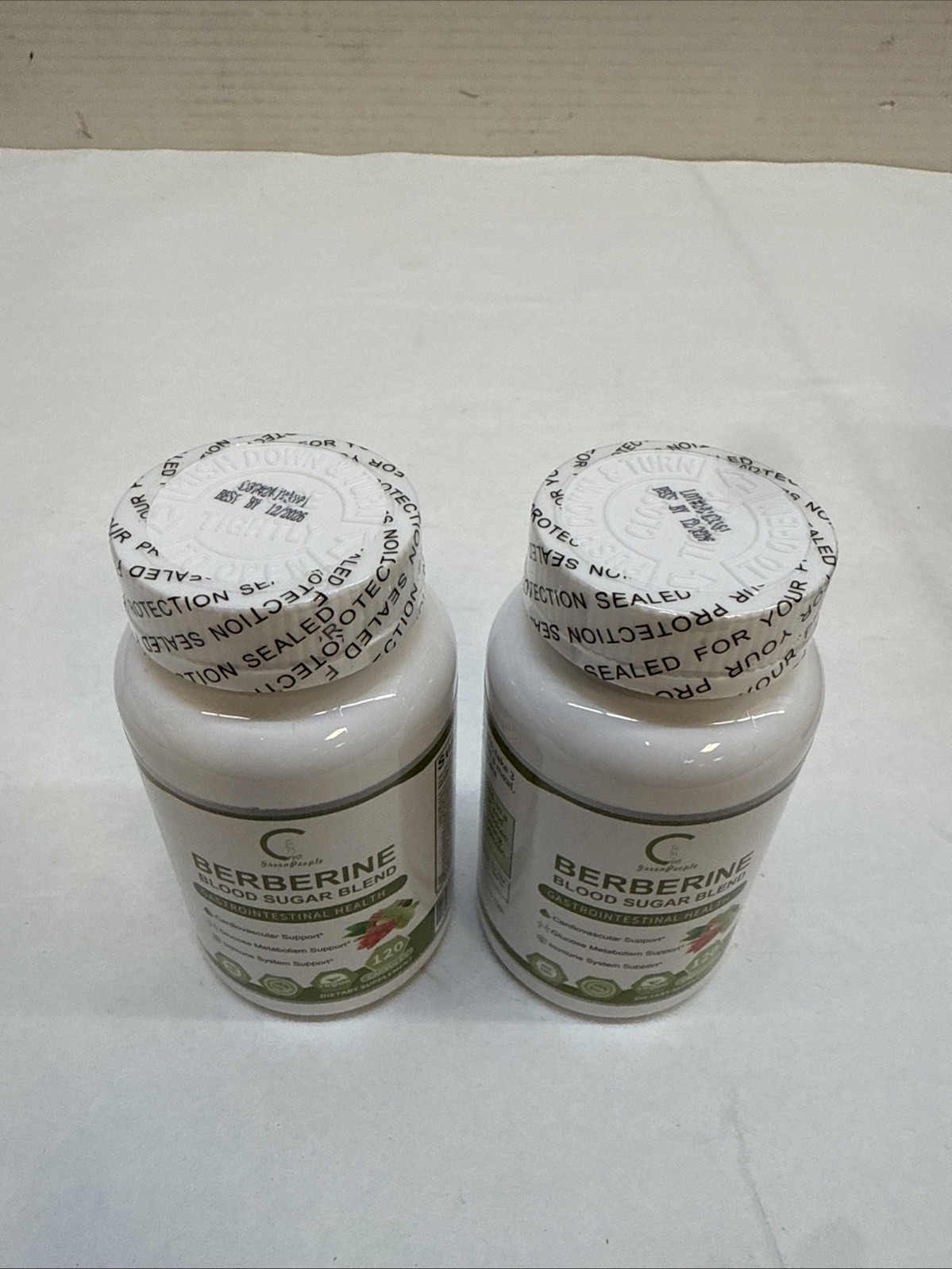 Green People Blood Sugar Blend, Berberine 120 Caps X 2 Packs