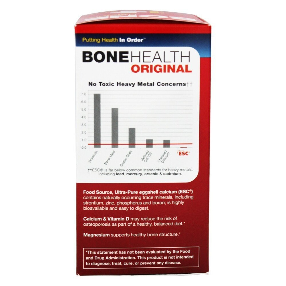 Redd Remedies Bone Health Eggshell Calcium, 120 Vegetarian Capsules