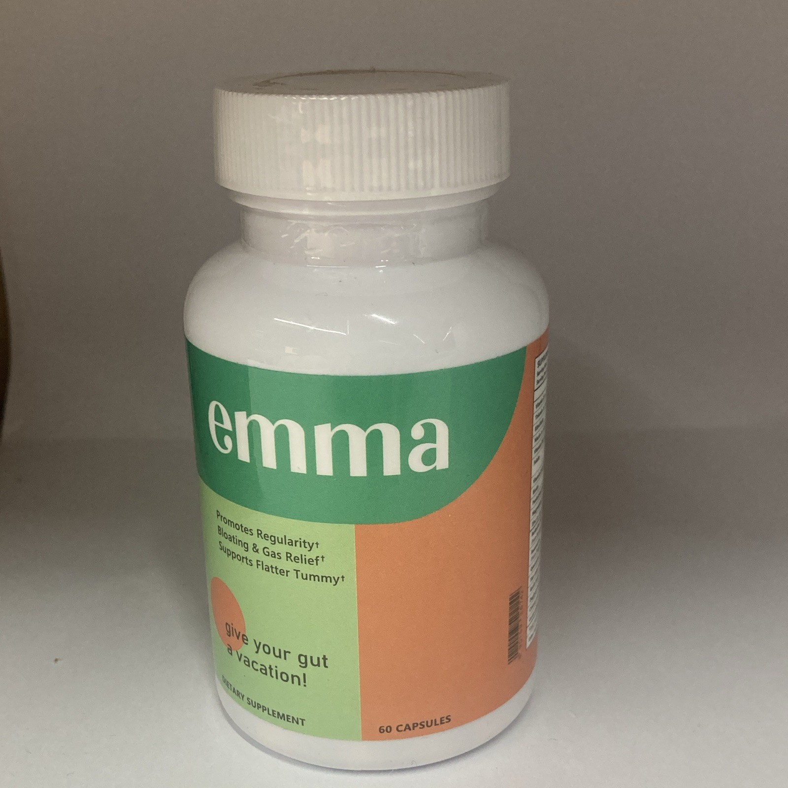 emma Gas Relief Dietary Supplement Capsules, 60 Count (60 Pills)