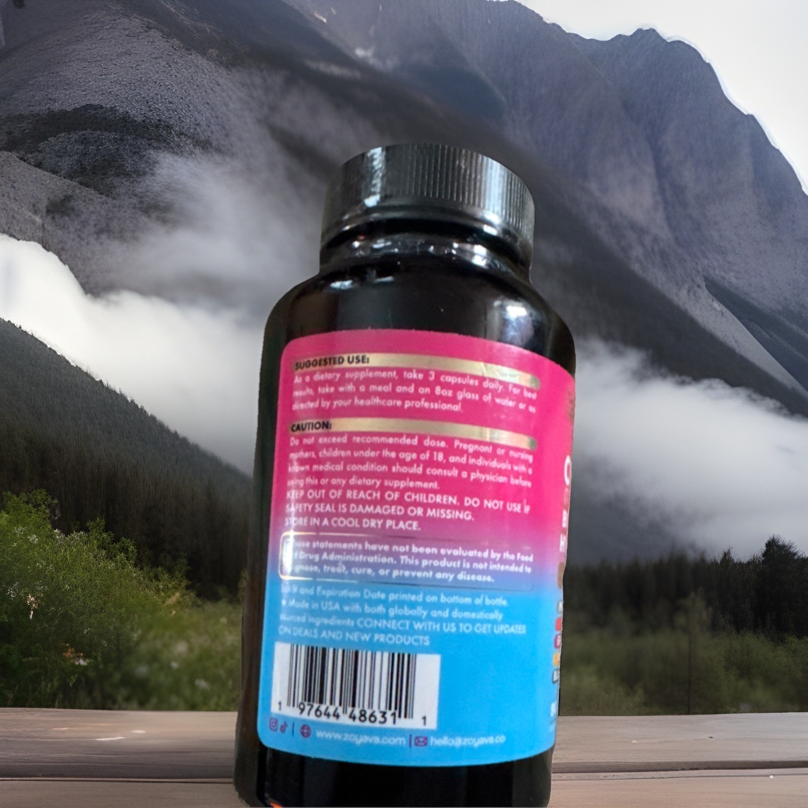Zoyava Collagen Biotin Keratin Hyaluronic Acid 90 Capsules Extra Strength