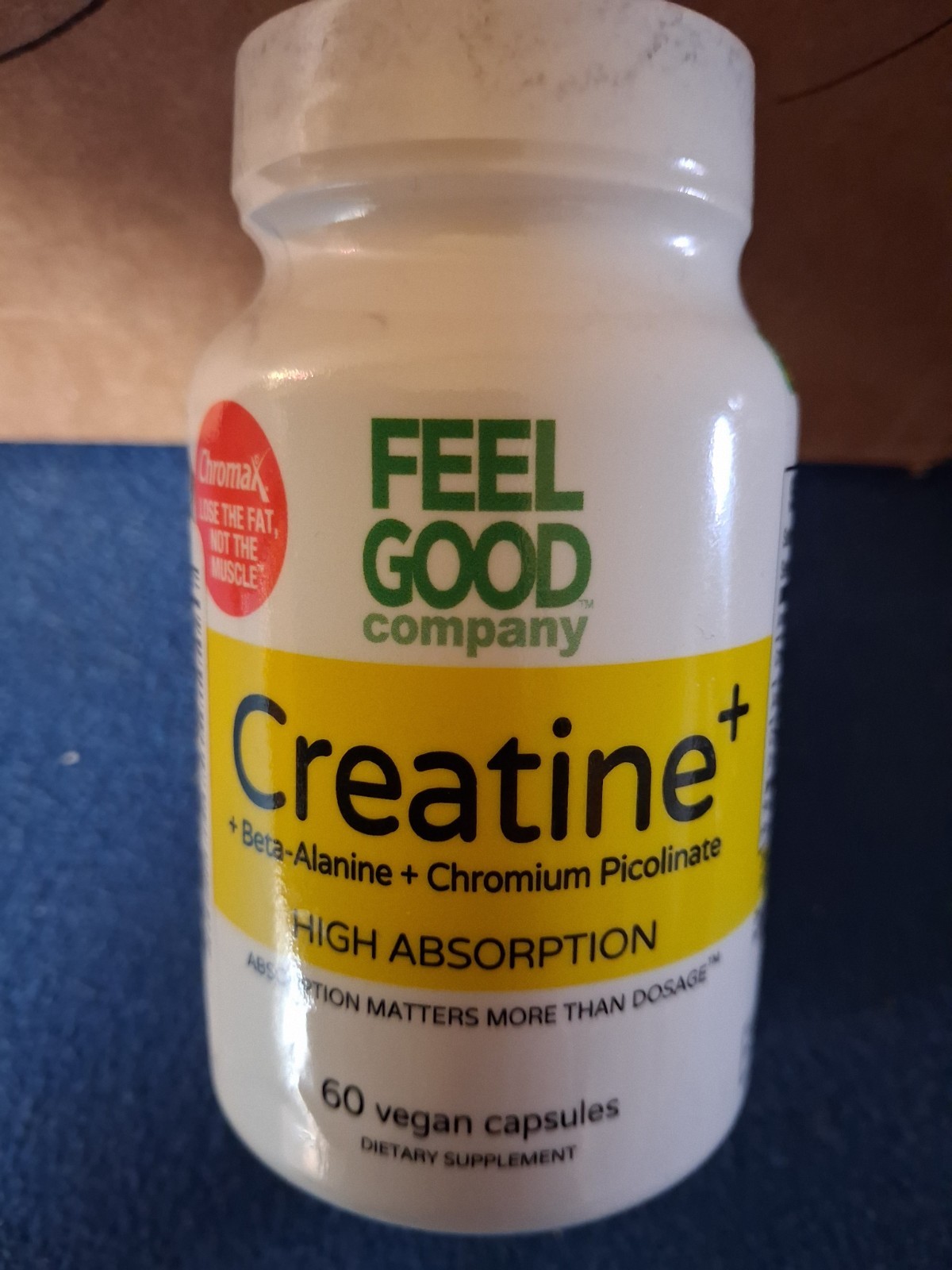 Creatine 60 Vegan Capsules Non-GMO Gluten Free SoY Free L@@K